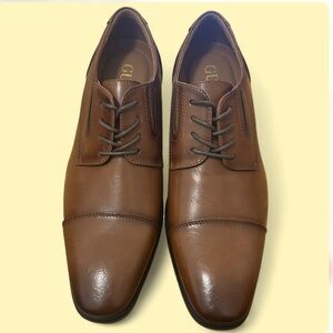 Guess Brown Cap Toe Oxford Dress Shoes Men’s Classic Formal